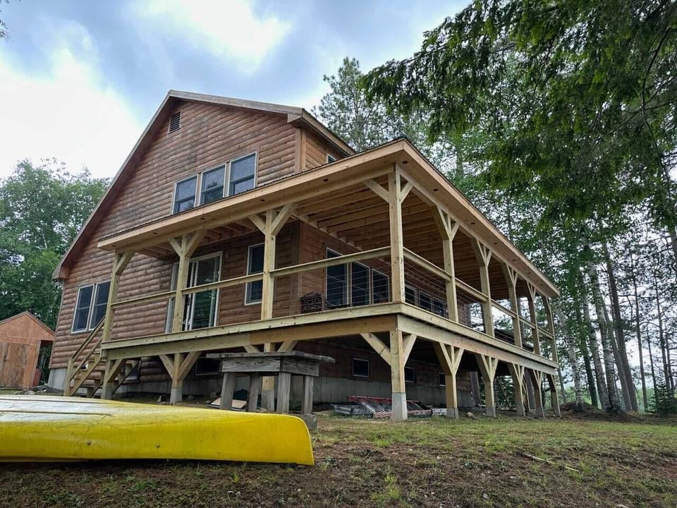 New (2023) porch seen from the North