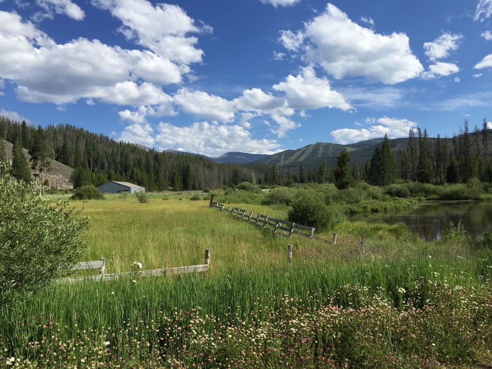 This view is a quarter mile from the front door