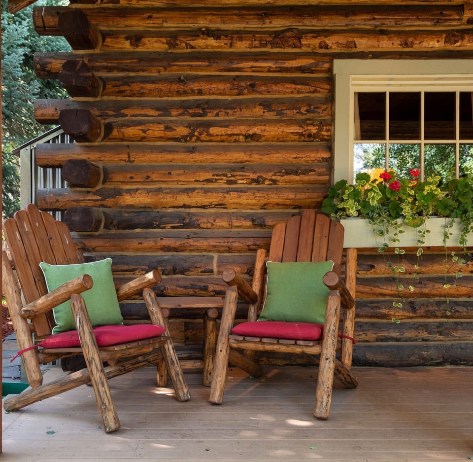 Enjoy the local life from the privacy of the front porch
