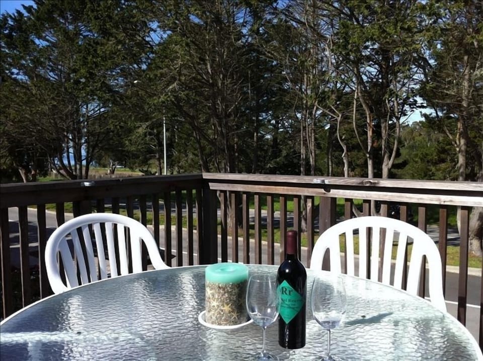 See and hear the ocean while relaxing on the deck.