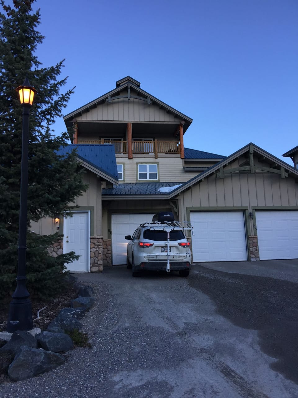 View from front of Condo - garage