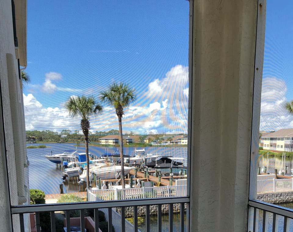 Screen porch - view to the west