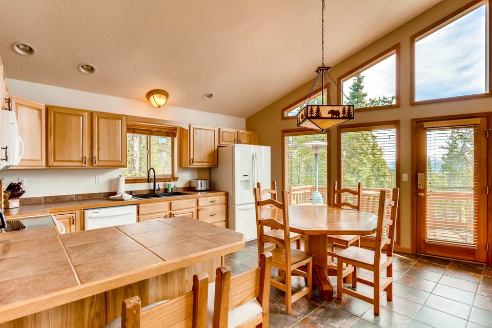 The cook will have great views while they prepare your favorite meals.