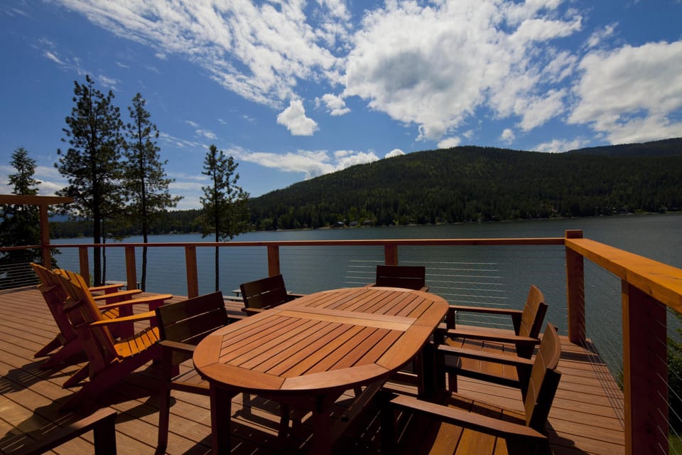 Looking toward Bottle Bay Resort and Marina