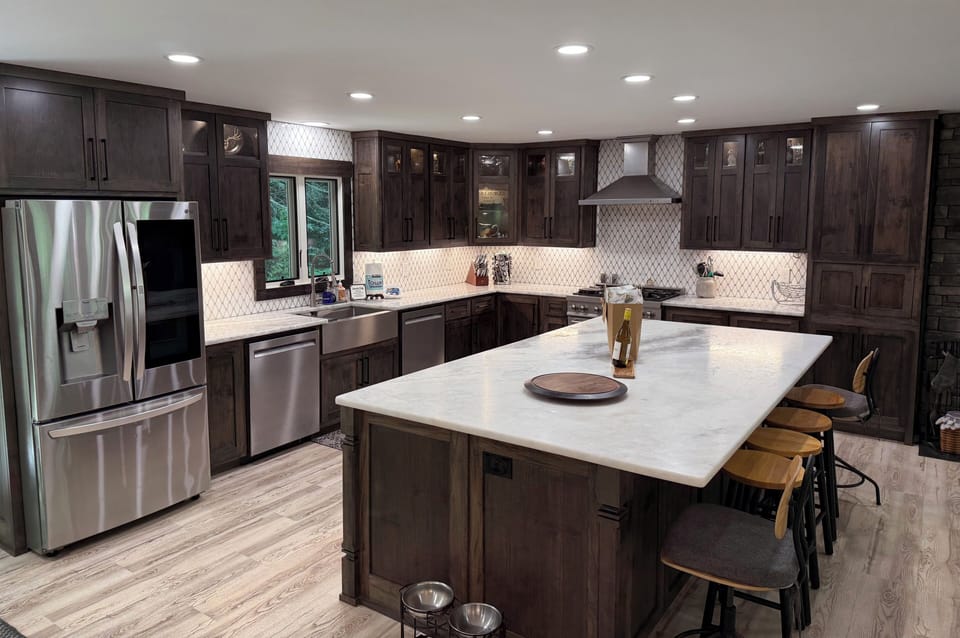Large kitchen w/ gas range & electric oven for gourmet meals. 2 dishwashers too!