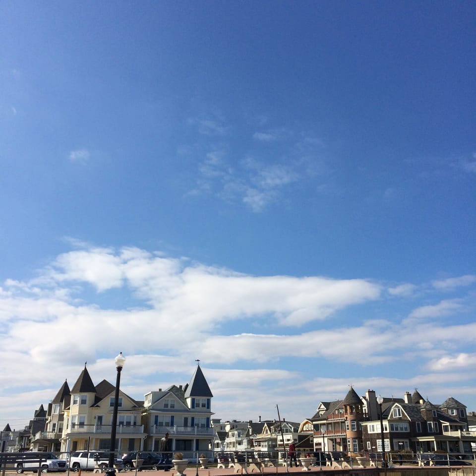 Ocean Grove Boardwalk from the Beach