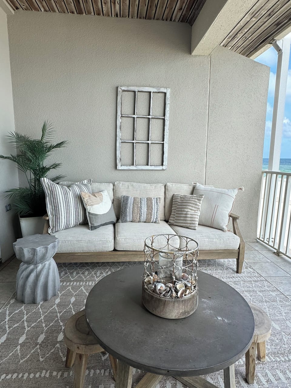 Couch and loveseat along with two small stools for children