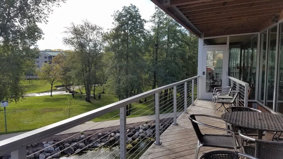 View of the park from the upper deck