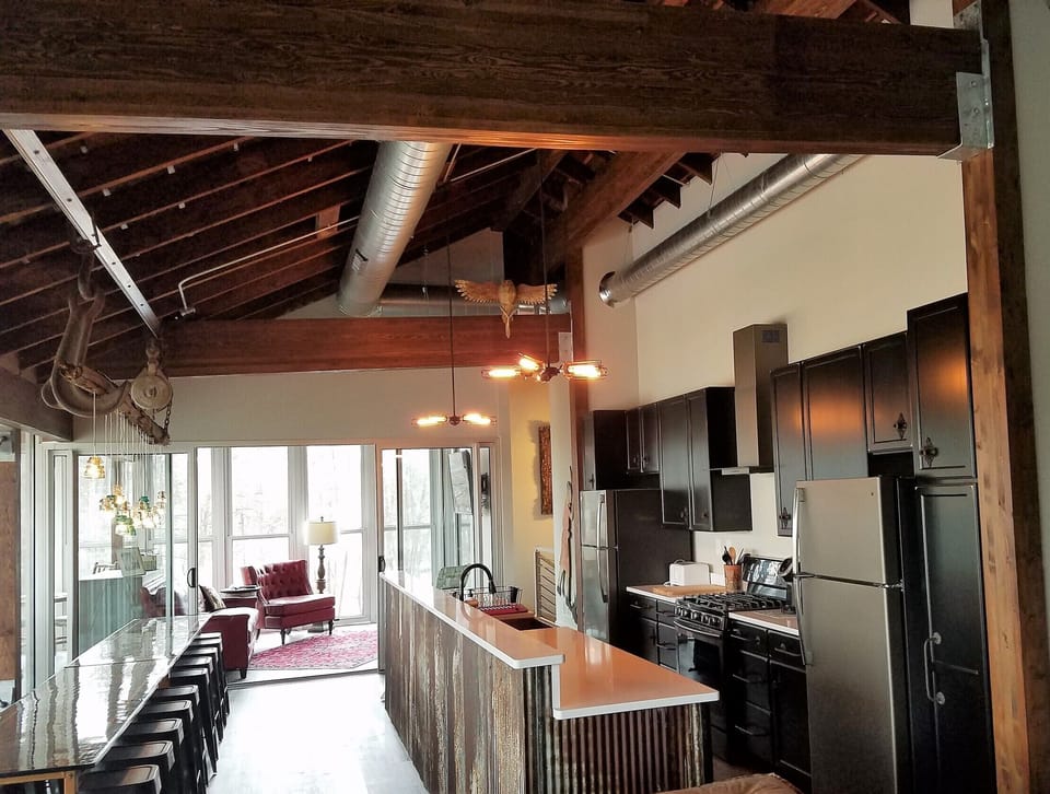 Large entertaining and gathering areas