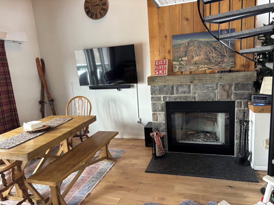 New fireplace and mantle