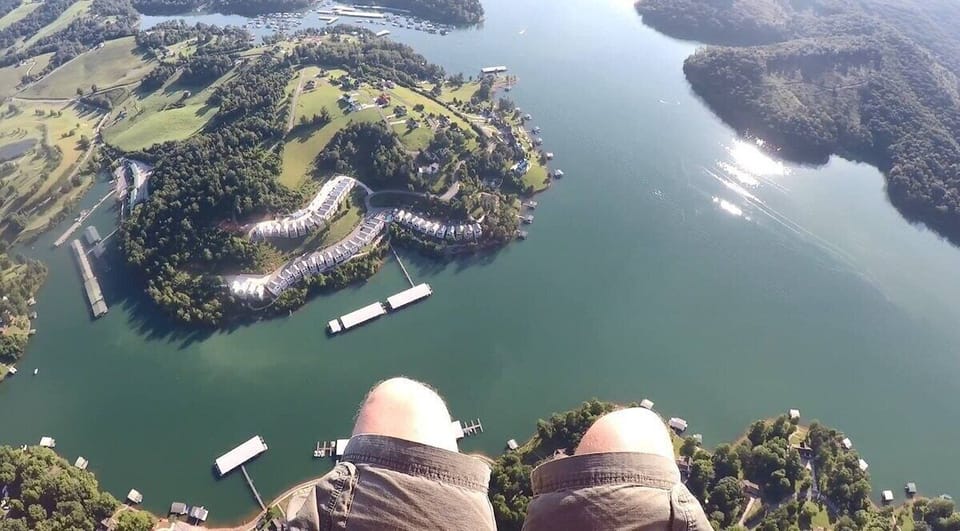 Check out the golf course and the beautiful water! Our home is on the left cove 