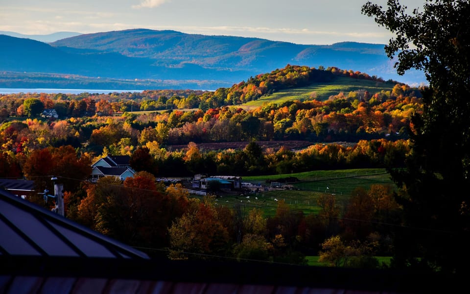 North West view from the Inn