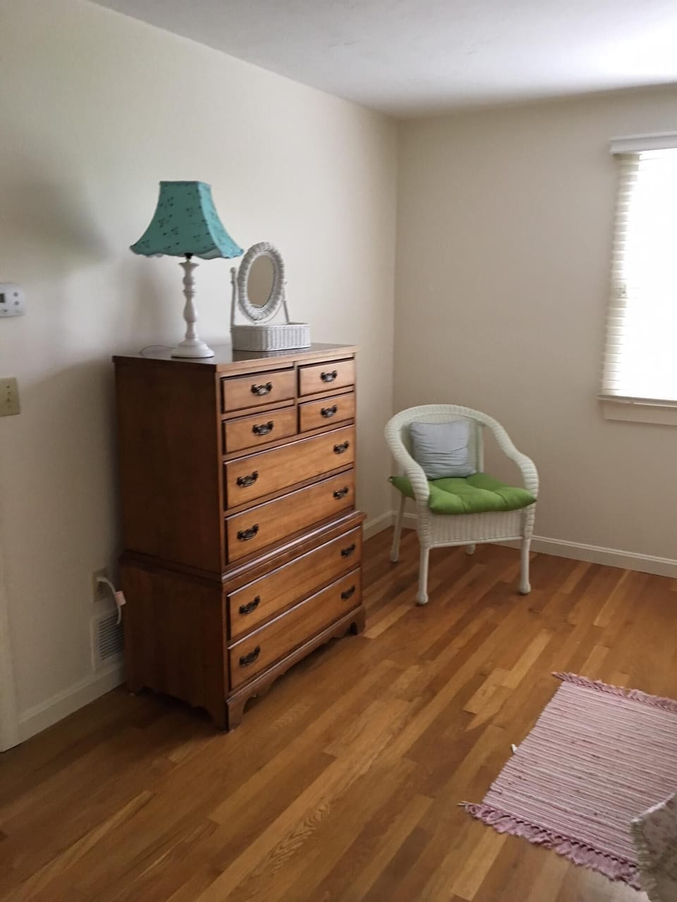 Upstairs bureau for queen-size bedroom