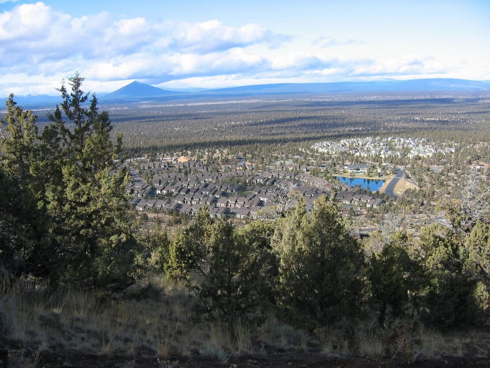 View of West Side of Resort and our unit. Short walk/hike up Cline Butte!