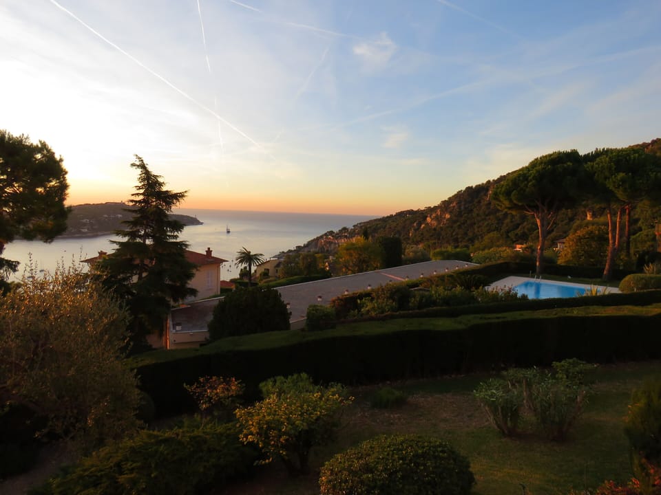 Sunset view from balcony