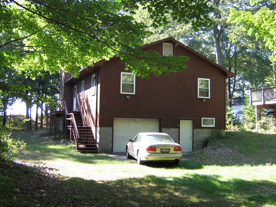 View of the east side of the house looking west