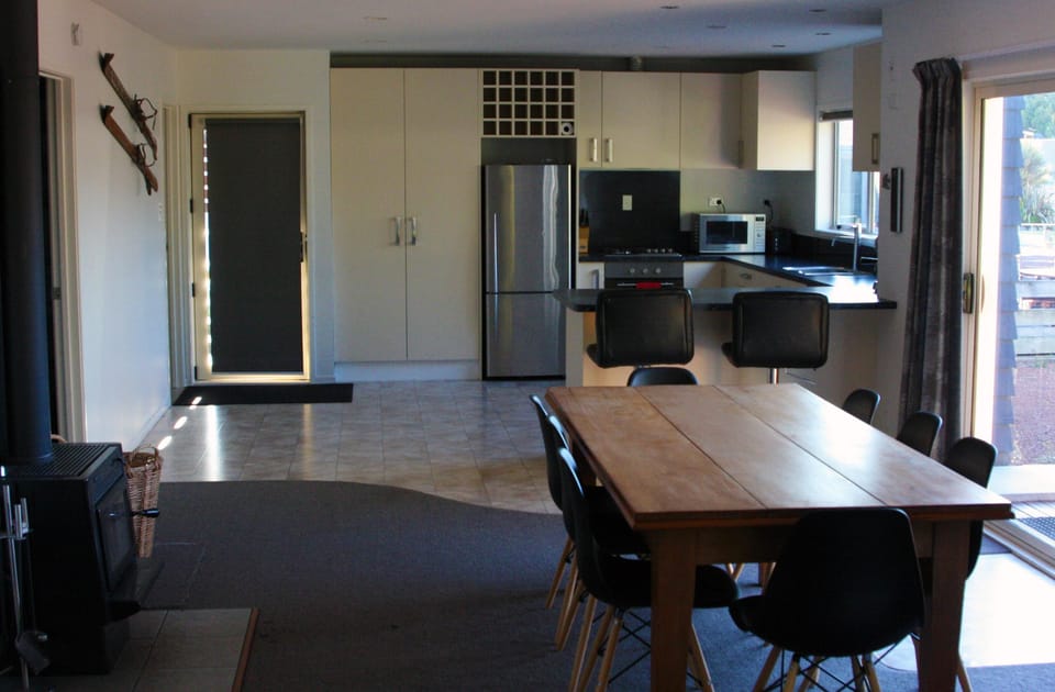 Dining through to large well equipped kitchen