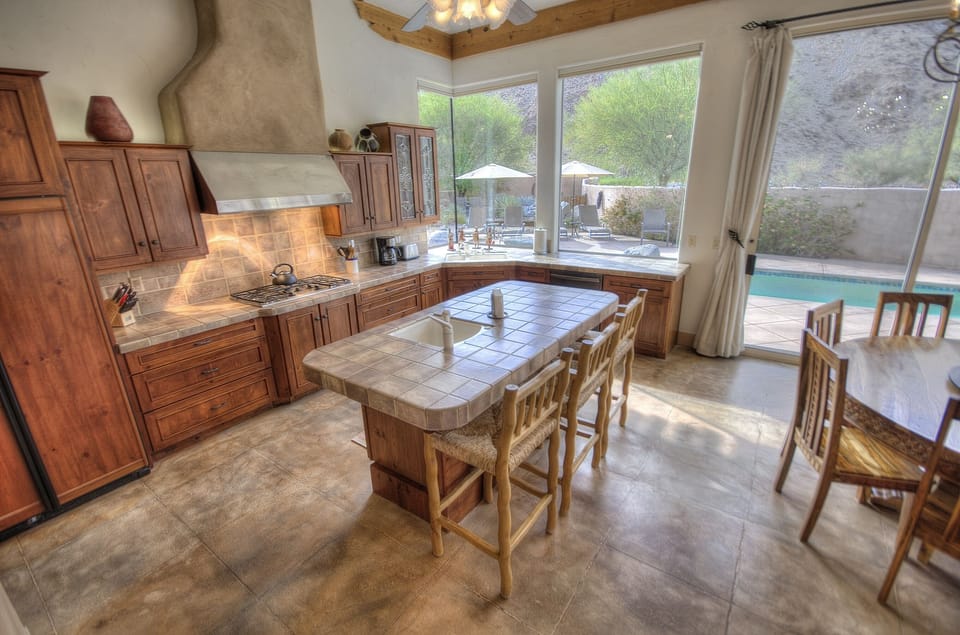 Large open kitchen