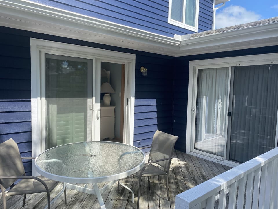 Deck on rear of house