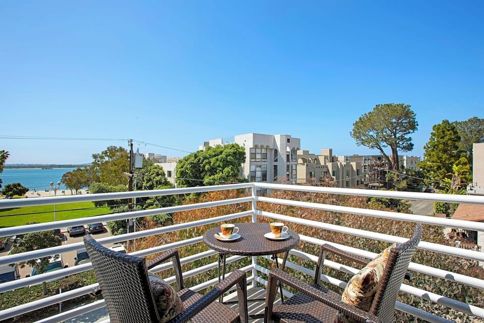 Balcony off the living room