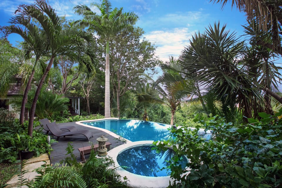 Infinity edge pool overlooking the Caribbean Sea