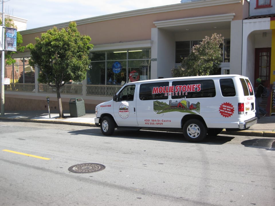 Free ride home from supermarket just 4 blocks away