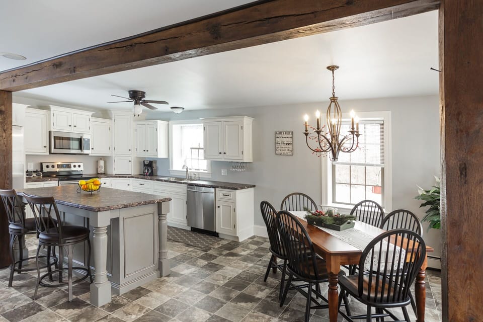 Kitchen and dining room