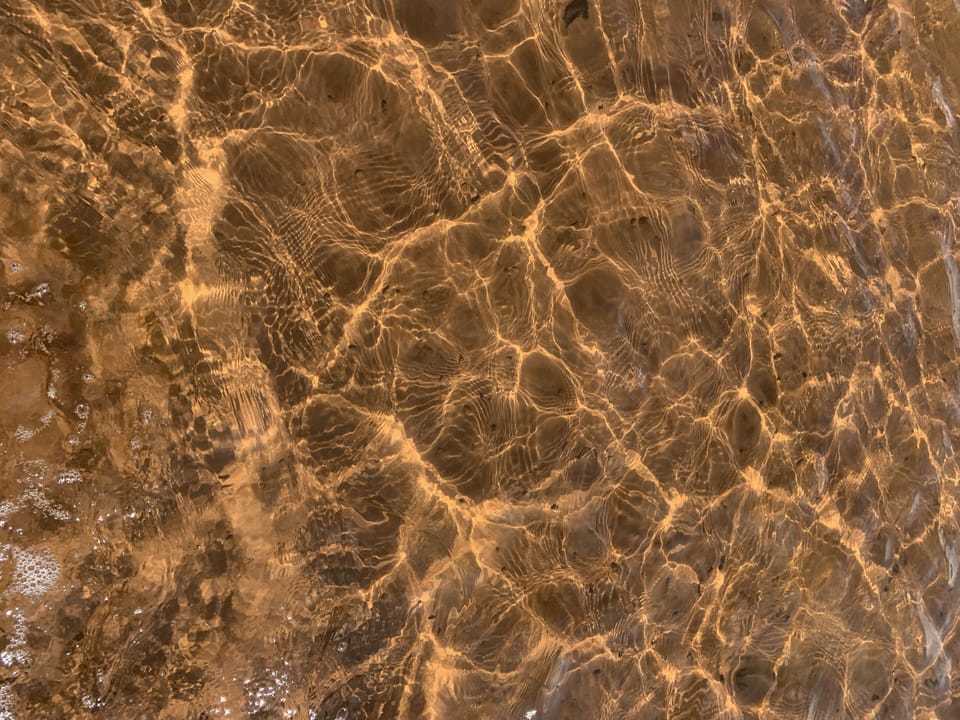 Water off beach 