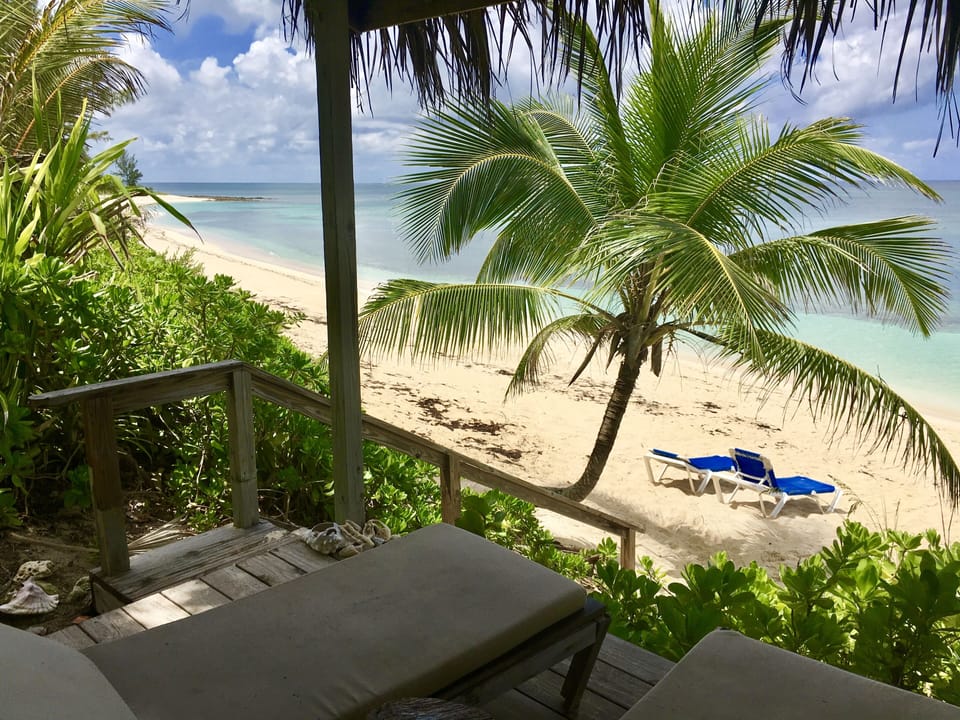 Private shaded beach cabana