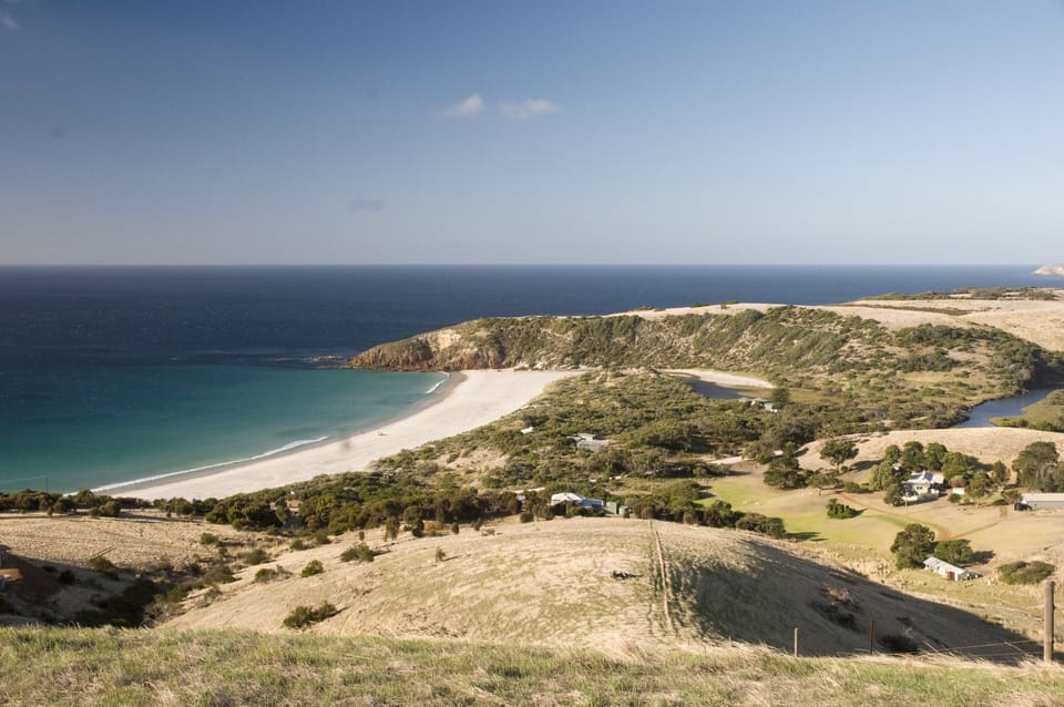 View from the road to Snelling beach