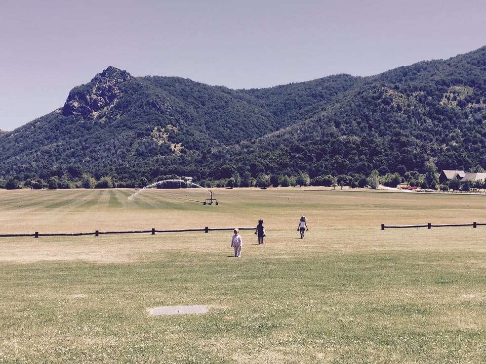 Kids at polo field