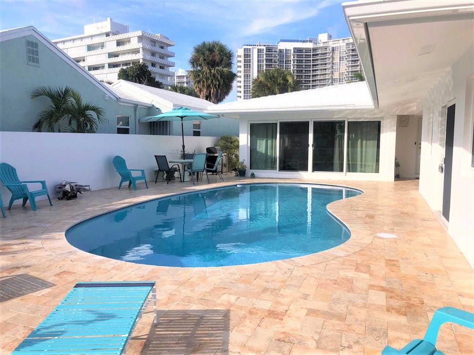 Sparkling new pool and deck await your arrival
