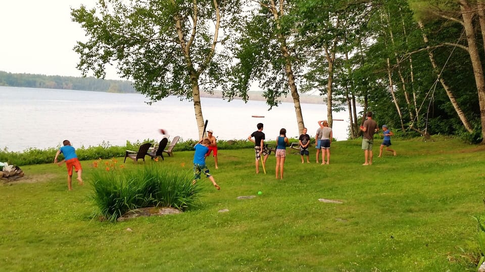 Yard great for kids to play, enjoy hammock and tree-swing while lakeside!