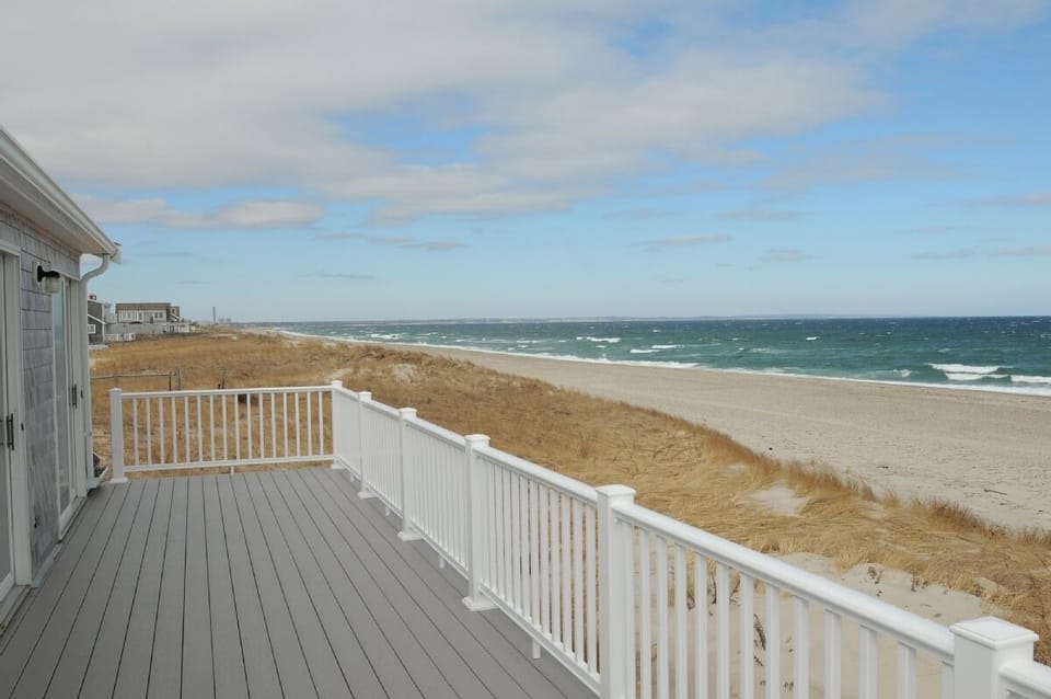 View towards Cape Cod Canal from deck.