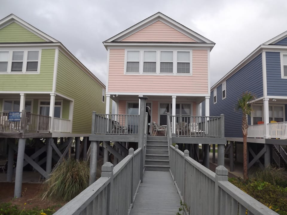 the back of the house   Ocean side 