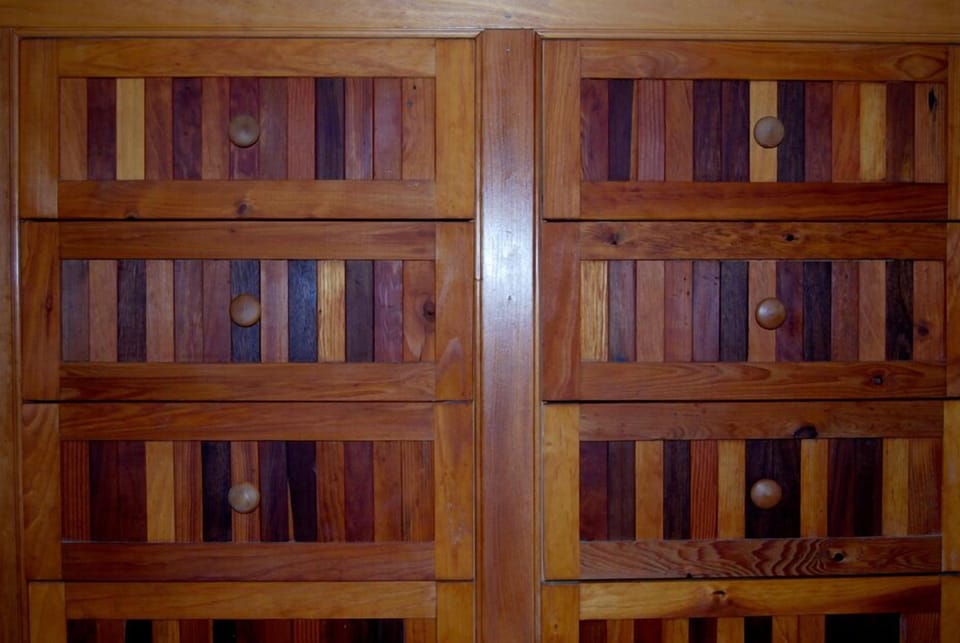Custom woodwork gives the house lots of character