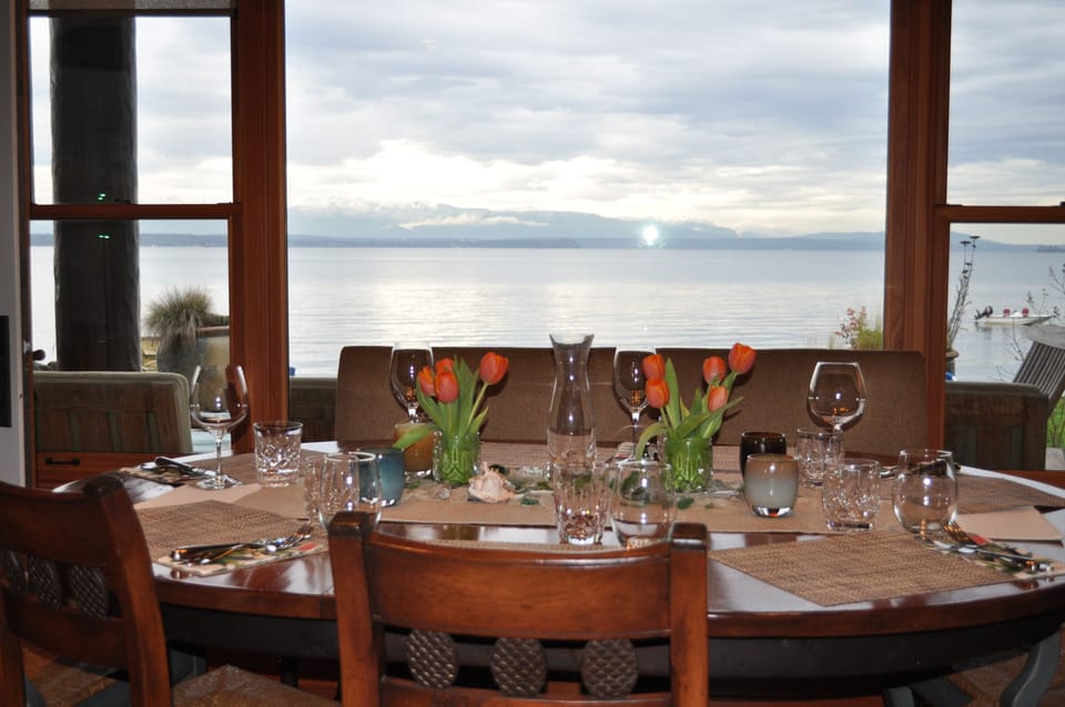 View from the dinner table....