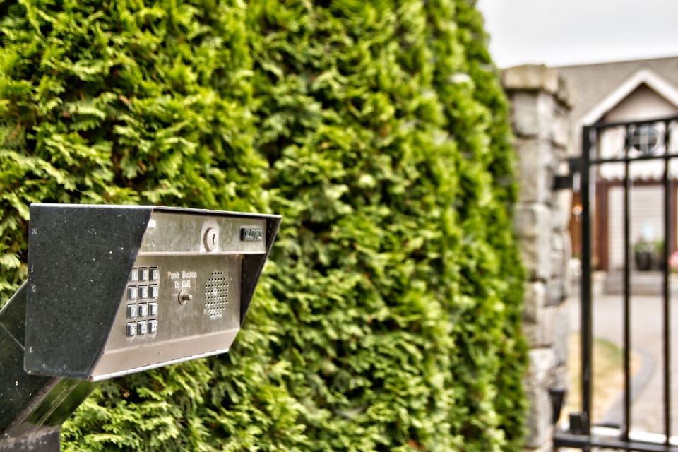 Private Gated Entrance with Intercom