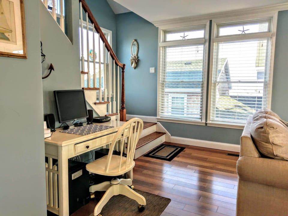Top floor offers you a computer desk area