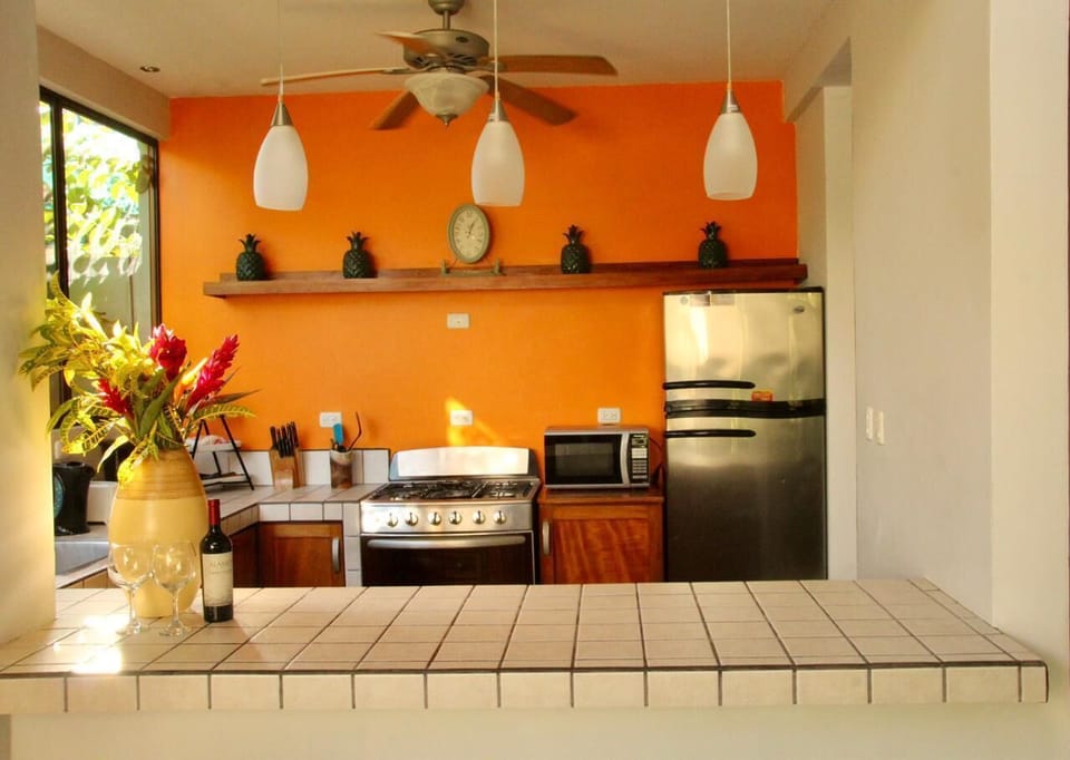 The kitchen has everything needed to feel like home.
