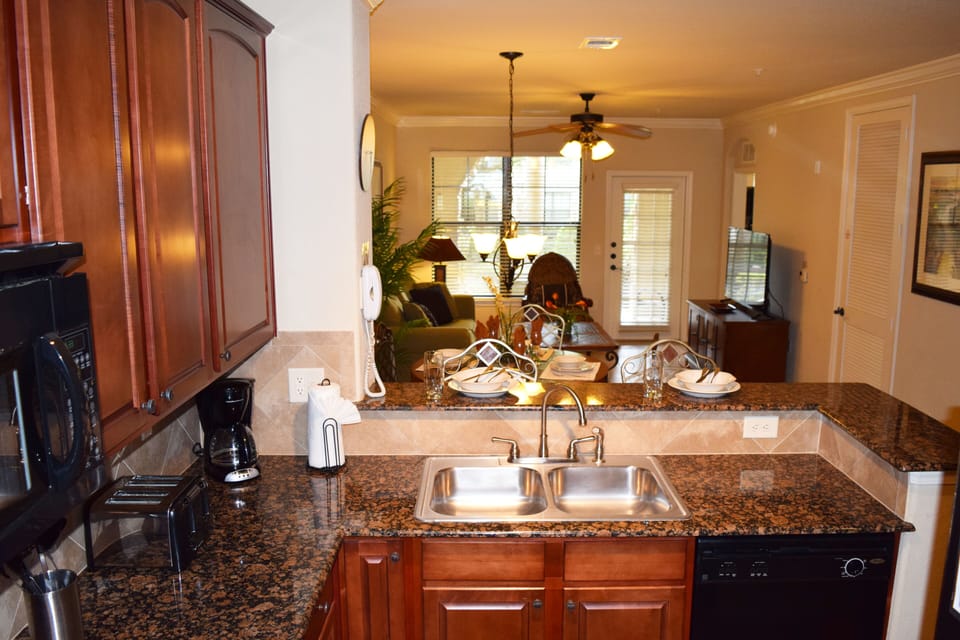 Stylish open-plan kitchen