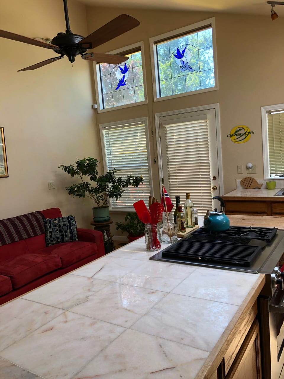 Kitchen, stained glass