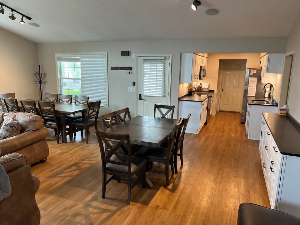 Dining Tables seat 8 and 6. 