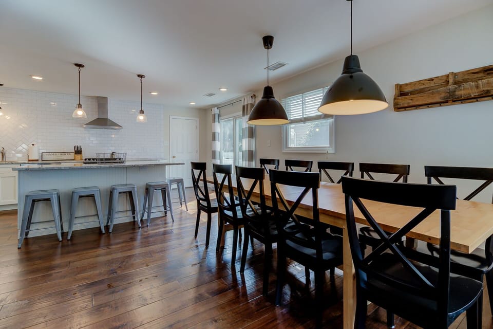 Gorgeous hardwood plank floors