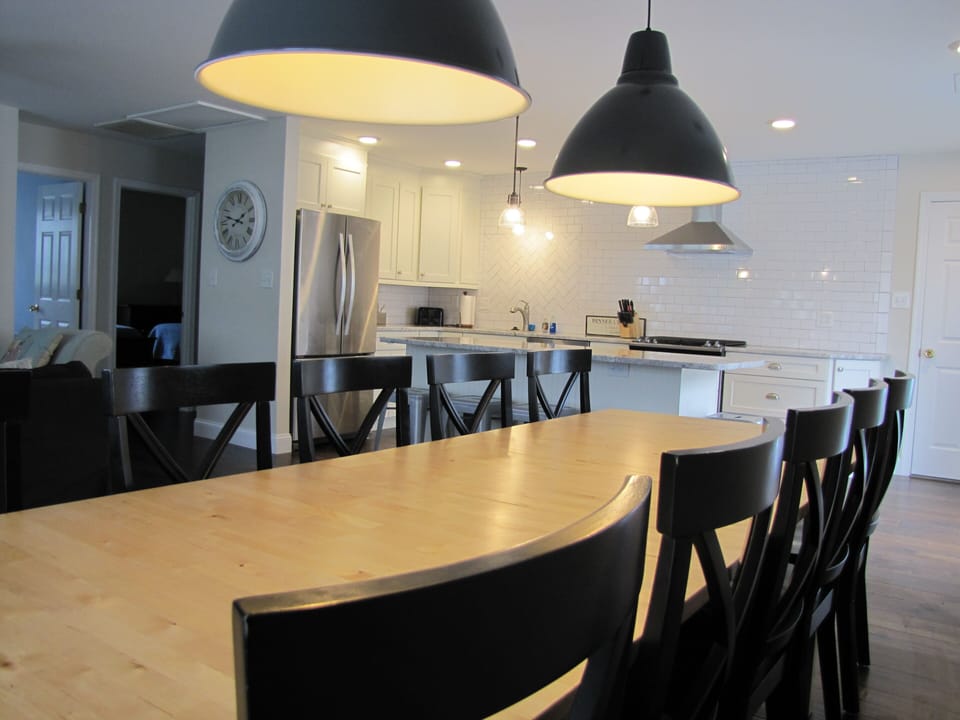Dining table seats 10
