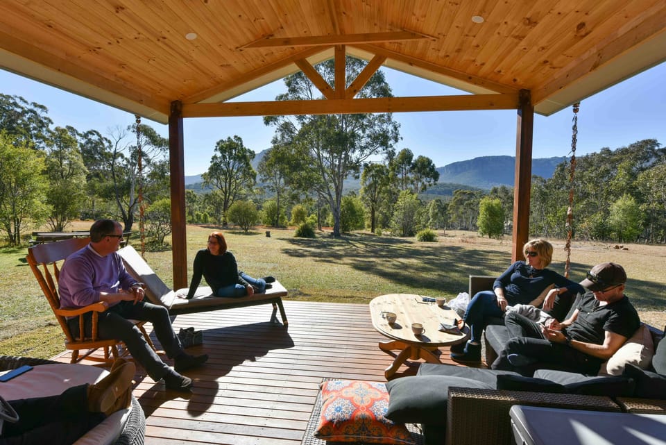 Deck for relaxing with friends