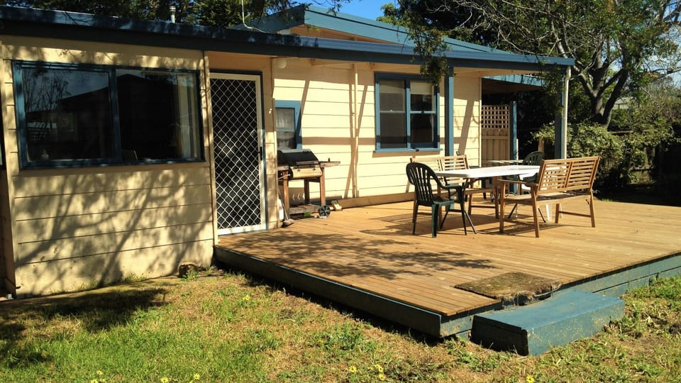 Back yard with deck 