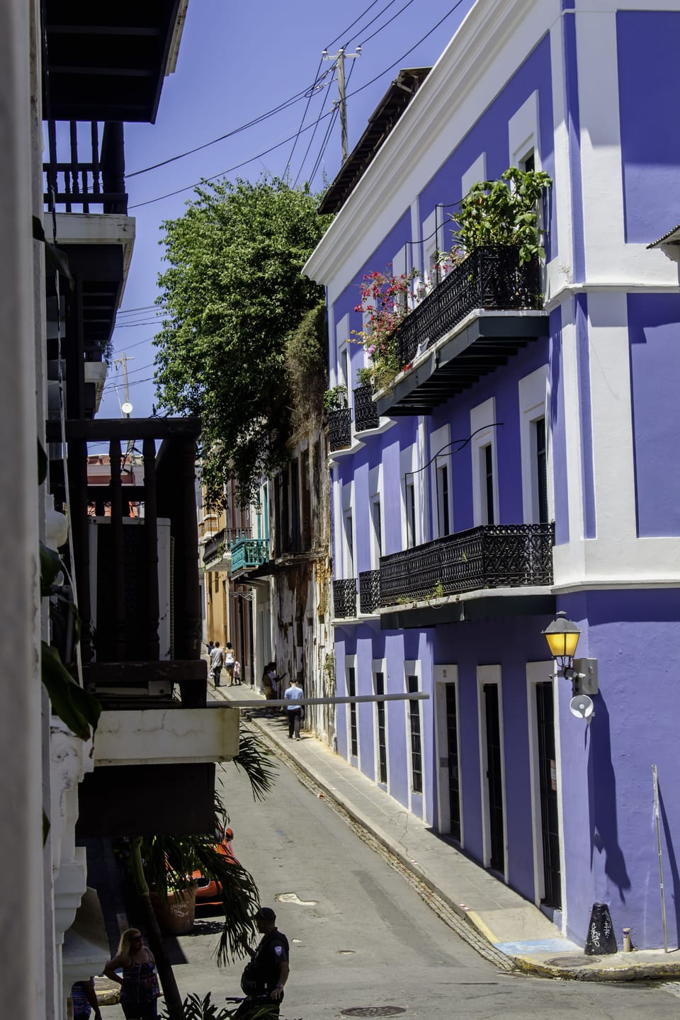View of street where apartment is located