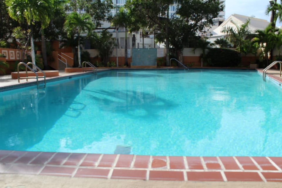 Swimming pool at condominium 