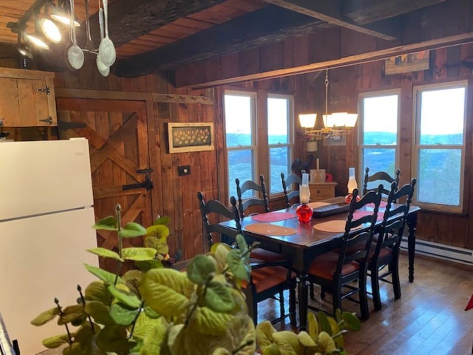 Dining area with spectacular views.